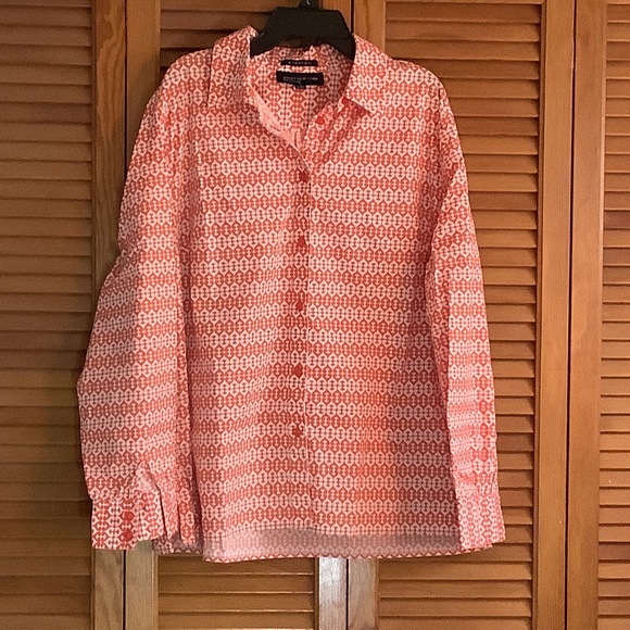 Jones New York LS Stretch Blouse, Sz. XL , NWOT - Picture 1 of 8